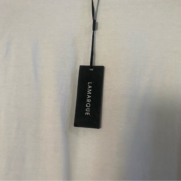 New! Lamarque Anoush long sleeve logo crewneck tee t-shirt nwt 13853 - Picture 8 of 16